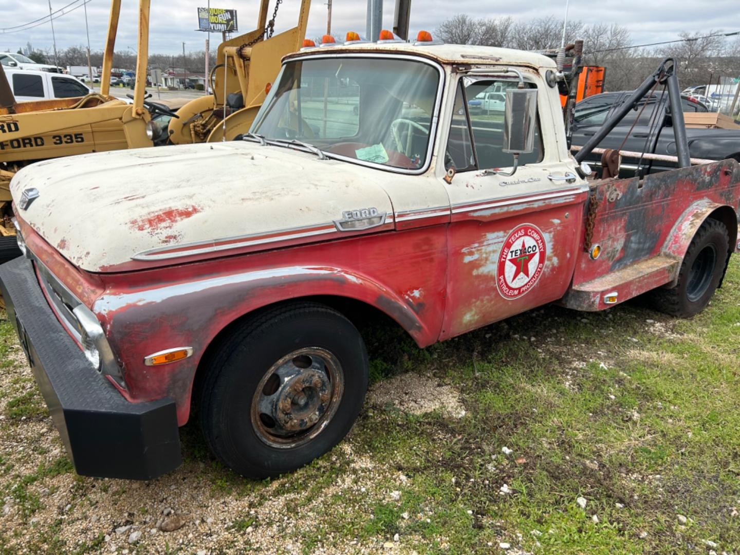 1961 Red Ford F-350 SD (F35JD121645) with an 390 V8 engine, 4 Spd transmission, located at 1687 Business 35 S, New Braunfels, TX, 78130, (830) 625-7159, 29.655487, -98.051491 - Runs and Drives 390 V8 with 4 Spd Transmission - Photo#0